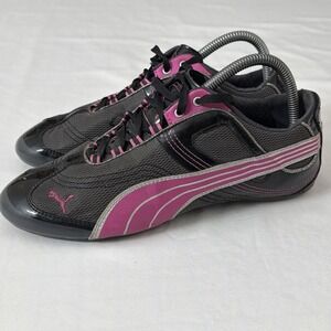 Puma Black and Pinki Fitness Shoes Women's 8.5 Gently Used Shoe Fit Gym Casual‎